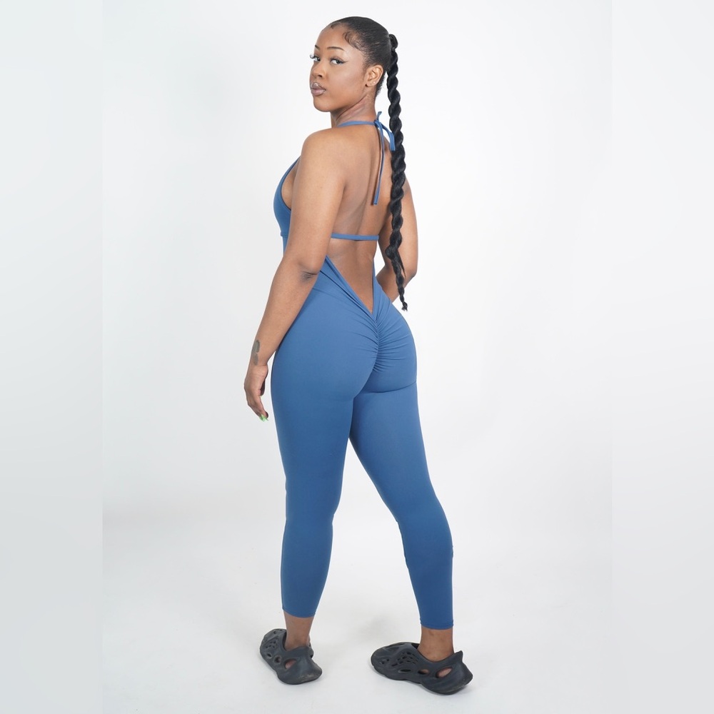 Backless Lowcut Jumpsuit